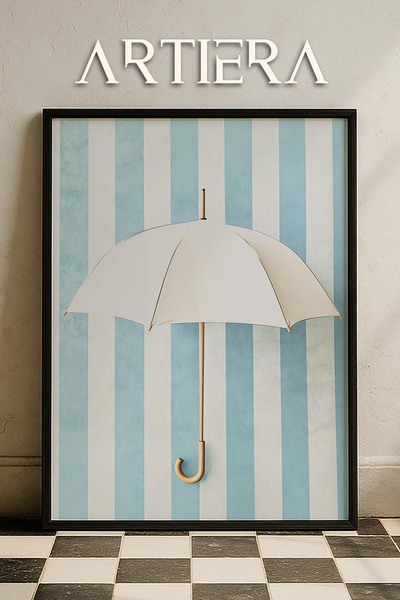 HİGUERA Ομπρέλα - Τραπέζι κουζίνας με ξύλινο πλαίσιο μεσογειακού ιταλικού στυ...