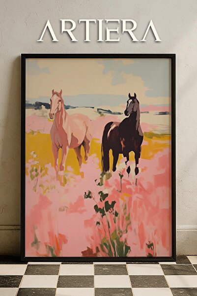 HİGUERA Πορτρέτο αλόγου Μοντέρνο μεσογειακό ιταλικό στυλ ζωγραφική κουζίνας μ...