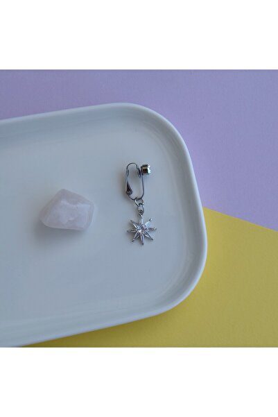 Heppii Deliksiz Kuzey Yıldızı Sallantılı Sıkıştırma Klipsli Göbek Piercingi Belly Piercing