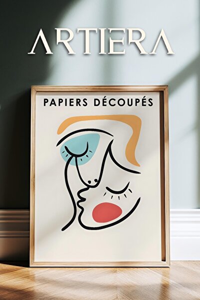 HİGUERA Σειρά Matisse Paper Cuttings Picasso Abstract Γυναικεία Σιλουέτα Ζωγρ...