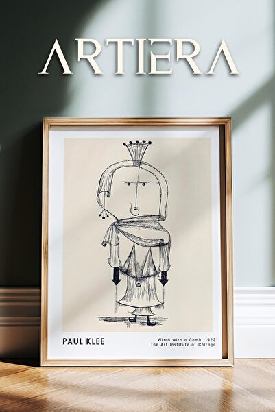 HİGUERA Paul Klee (1879-1940) Σκαλιστή μάγισσα 1922 Ακουαρέλα Ζωγραφική τοίχο...