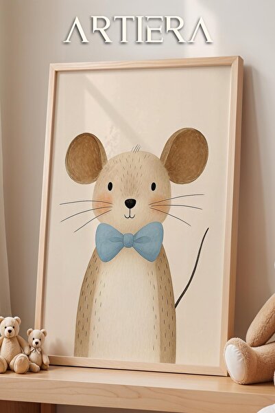 HİGUERA Χαριτωμένο ποντίκι με θέμα τα ζώα Διακόσμηση παιδικού δωματίου για αγ...