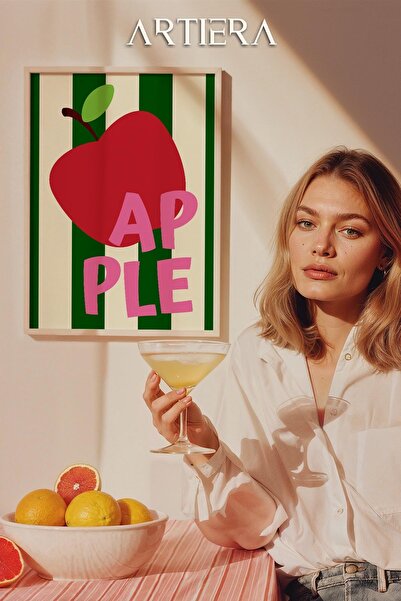 HİGUERA Τυπογραφία Μοντέρνα Μεσογειακή Ιταλική Ζωγραφική Κουζίνας με Ξύλινο Π...