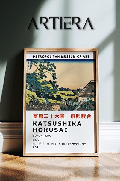 HİGUERA Katsushika Hokusai Διάσημος ζωγράφος Vintage Japandi Art Ζωγραφική το...