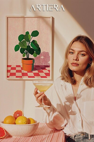 HİGUERA Maximalist Flowers - Πίνακας Κουζίνας με Ξύλινο Πλαίσιο, Διακόσμηση Κ...