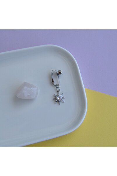 Heppii Deliksiz Kuzey Yıldızı Sallantılı Sıkıştırma Klipsli Göbek Piercingi Belly Piercing