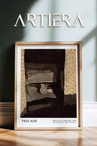 HİGUERA Paul Klee (1879-1940) Ένα ματάκι σε ένα υπνοδωμάτιο 1908 Ακουαρέλα ζω...