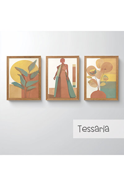 Ahsen resim çerçeve Uramljeni set od 3 slike - Dekoracija zidova, apstraktne ...