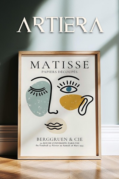 HİGUERA Σειρά Matisse Paper Cuttings Picasso Abstract Γυναικεία Σιλουέτα Ζωγρ...