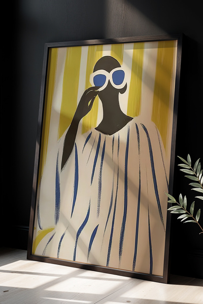 HİGUERA Ρετρό γυαλιά Γυναικεία θεματική διαχρονική καλλιτεχνική διακόσμηση Πί...