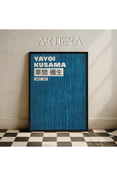 HİGUERA Yayoi Kusama Διάσημος Ζωγράφος Μπλε Χρώμα Μοντέρνα Vintage Ζωγραφική ...