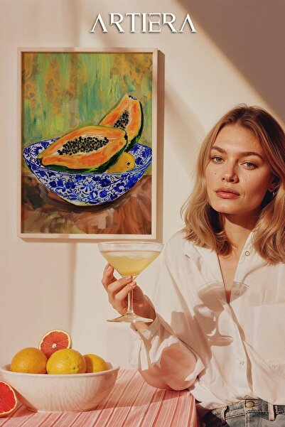 HİGUERA Fruits - Μοντέρνο μεσογειακό ιταλικό στυλ Ξύλινο τραπέζι κουζίνας, Δι...