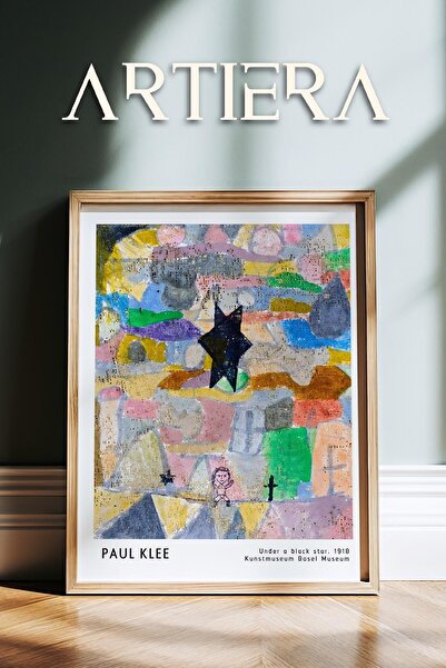 HİGUERA Paul Klee (1879-1940) Under the Black Star 1918 Ακουαρέλα Ζωγραφική τ...