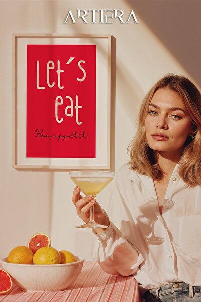 HİGUERA Τυπογραφία Μοντέρνα Μεσογειακή Ιταλική Ζωγραφική Κουζίνας με Ξύλινο Π...