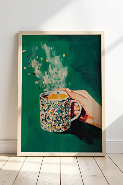 HİGUERA Πολύχρωμο Κρυστάλλινο Κεντημένο Πέτρινο Γεωμετρικό Κύπελλο Λεπτομερές...