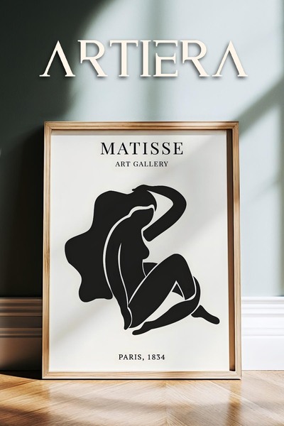 HİGUERA Σειρά Matisse Paper Cuttings Μινιμαλιστική Μαύρη Γυναικεία Φιγούρα Ζω...