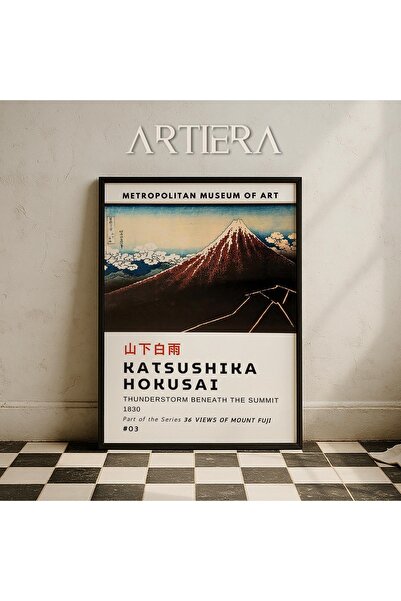 HİGUERA Katsushika Hokusai Διάσημος ζωγράφος Vintage Japandi Art Ζωγραφική το...