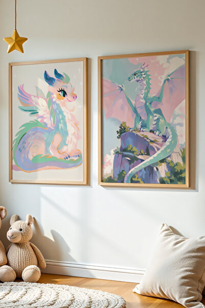 HİGUERA 2 τεμάχια Πριγκίπισσα με θέμα την ελαιογραφία Feel Girl Παιδικό δωμάτ...