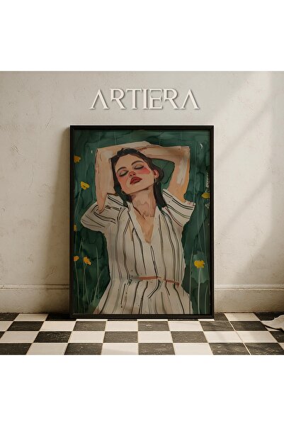 HİGUERA Φιγούρα ήρεμης γυναίκας Αφηρημένο γυναικείο πορτρέτο Σύγχρονη τέχνη Ζ...