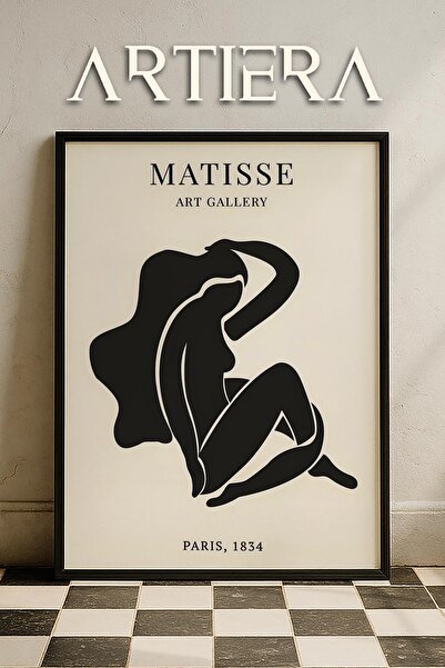 HİGUERA Σειρά Matisse Paper Cuttings Μινιμαλιστική Μαύρη Γυναικεία Φιγούρα Ζω...