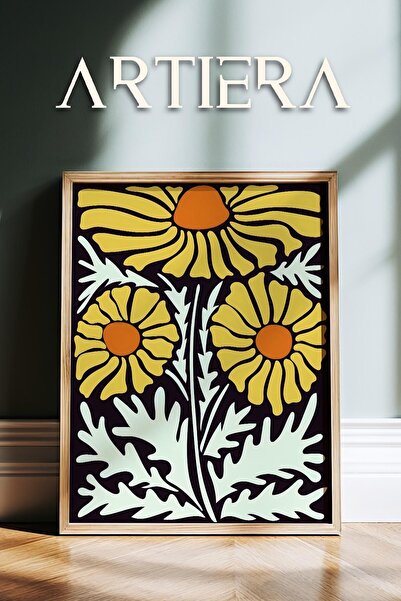 HİGUERA Seria de tăieturi de hârtie Matisse Flori abstracte Botanice Pictură ...
