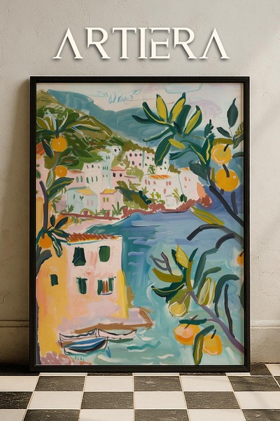 HİGUERA Amalfi Μοντέρνο Μεσογειακό Ιταλικό Στιλ Ξύλινο Τραπέζι Κουζίνας, Διακ...