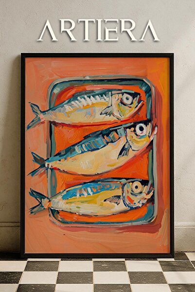 HİGUERA Ψάρια - Μεσογειακό ιταλικό στυλ Ξύλινο Πίνακας Κουζίνας, Διακόσμηση Κ...