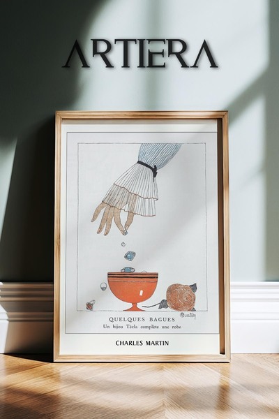 HİGUERA Asian Tea Culture Vintage Japandi Art Ζωγραφική τοίχου με ξύλινο πλαίσιο