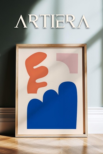 HİGUERA Matisse Paper Cuttings Abstract Series Πολύχρωμες αφηρημένες φόρμες Ζ...