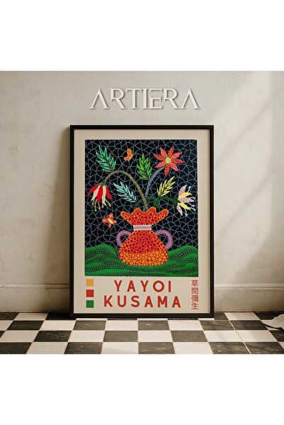 HİGUERA Yayoi Kusama Διάσημος Ζωγράφος Πολύχρωμος Μοντέρνος Vintage Ζωγραφική...