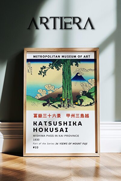 HİGUERA Katsushika Hokusai Διάσημος ζωγράφος Vintage Japandi Art Ζωγραφική το...