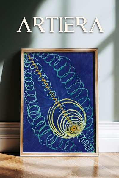 HİGUERA Hilma af Klint 1862-1944 Μοντέρνα Αφηρημένη Επιστημονική Τέχνη Πίνακα...