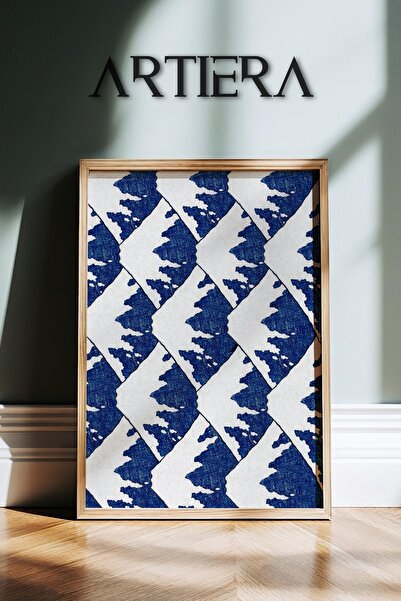 HİGUERA Ιαπωνική κουλτούρα Vintage Japandi Art Πίνακας τοίχου με φυσικό ξύλιν...