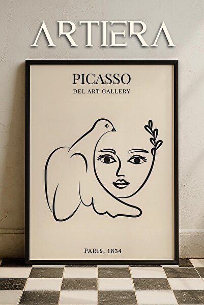 HİGUERA Matisse Paper Cuttings Picasso Abstract Γυναικεία σιλουέτα και πουλί ...