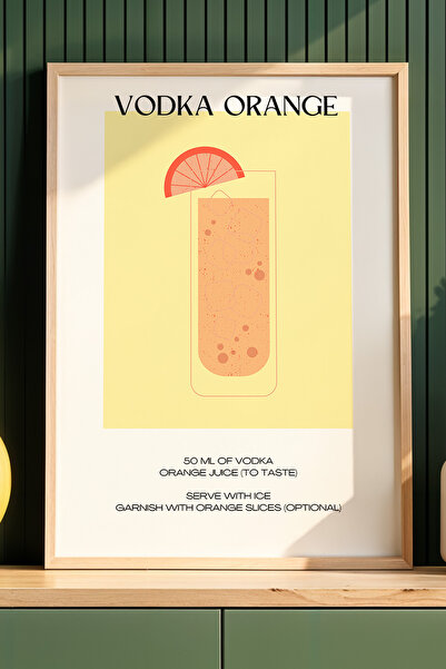 HİGUERA Πολύχρωμο Βότκα Πορτοκαλί Κοκτέιλ BAR Ζωγραφική τοίχου κουζίνας με φυ...