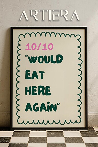 HİGUERA Τυπογραφία Μοντέρνα Μεσογειακή Ιταλική Ζωγραφική Κουζίνας με Ξύλινο Π...