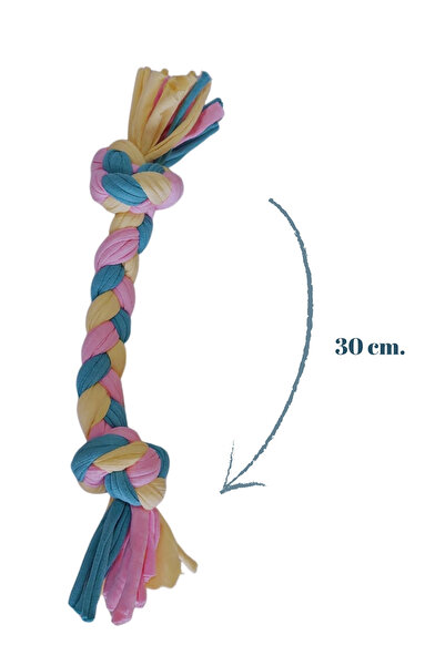 Salvia Dione Dog Bite Toy Teeth Scratching Chewing Rope Tug-Of-War Fetch Horse Play Teether Stress Rope