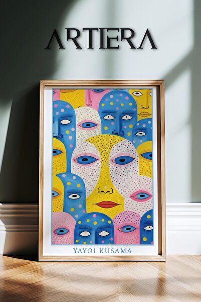 HİGUERA Yayoi Kusama Διάσημος Ζωγράφος Πολύχρωμος Μαξιμαλιστής Vintage Ζωγραφ...