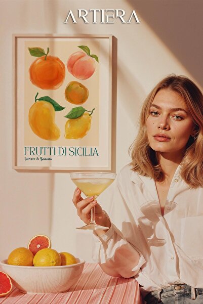 HİGUERA Fruits - Μοντέρνο μεσογειακό ιταλικό στυλ Ξύλινο τραπέζι κουζίνας, Δι...