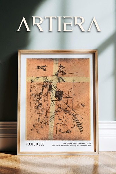 HİGUERA Paul Klee (1879-1940) The Weaver 1923 Acuarelă Pictură de perete cu r...