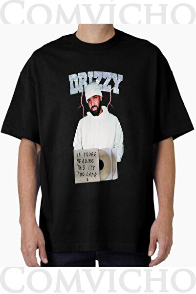 COMVİCHO تي شيرت مطبوع بتصميم Drake v5 للجنسين