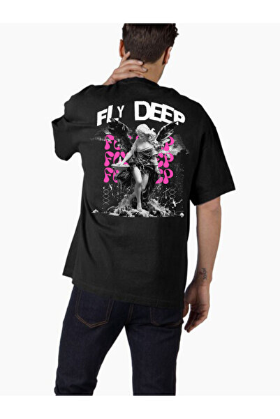 COMVİCHO تي شيرت كبير الحجم مطبوع بتصميم streetwear78 للجنسين