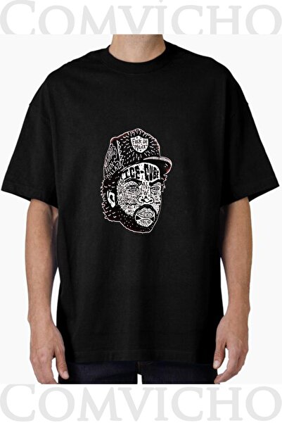 COMVİCHO Unisex Ice Cube V8 Design Printed Oversize T-Shirt