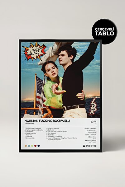 House Gorgeous Lana Del Rey Norman F* Rockwell Album Designat pentru pictură ...