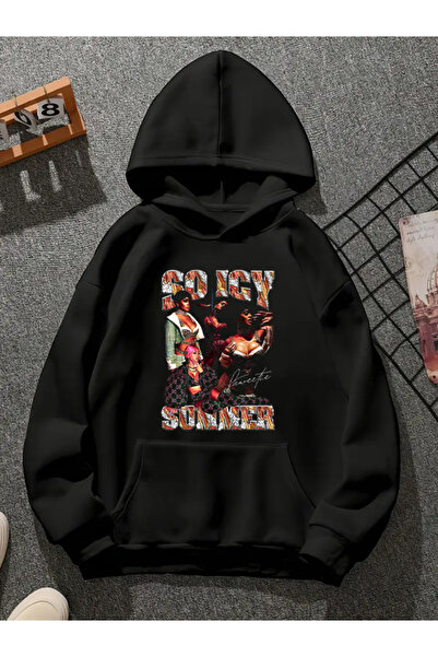 COMVİCHO سترة رياضية سوداء مطبوعة من so icy summer v1