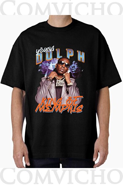 COMVİCHO تي شيرت مطبوع بتصميم V2 للجنسين للشباب