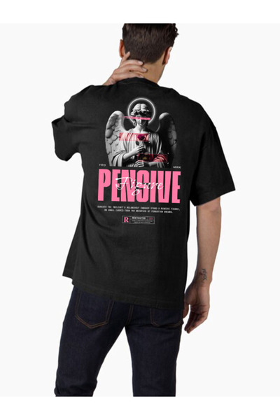 COMVİCHO تي شيرت كبير الحجم مطبوع بتصميم streetwear132 للجنسين