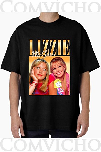 COMVİCHO Unisex Lizzie V1 Design Printed Oversize T-Shirt