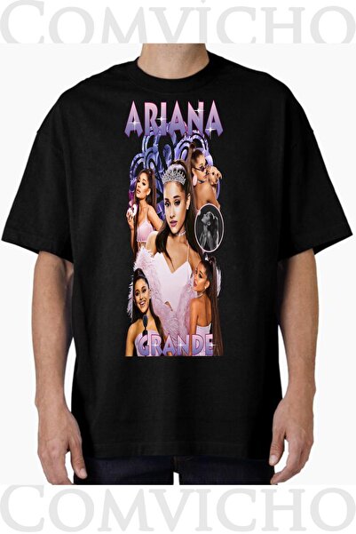 COMVİCHO تي شيرت مطبوع بتصميم أريانا غراندي v3 للجنسين