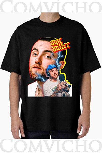 COMVİCHO تي شيرت مطبوع بتصميم ماك ميلر v1 للجنسين